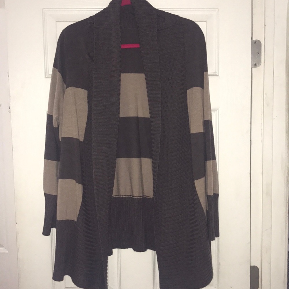 Thick cardigan XL with stripes
